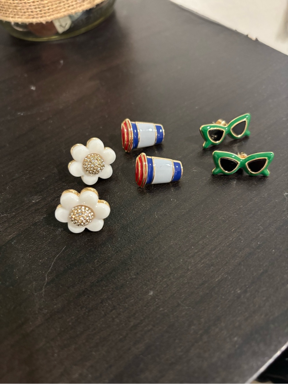 Kate Spade x Target - trio set of earrings